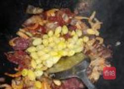 豌豆腊味焖糯饭的做法图解6