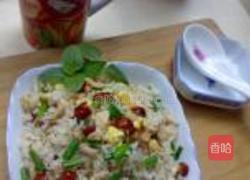 红枣鸡肉蛋炒饭的做法图解8