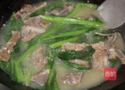 烧骨滚春菜的做法图解3