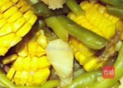 玉米山药芸豆炖排骨的做法图解6