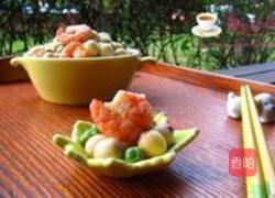 虾仁青豆莲子米的做法图解12