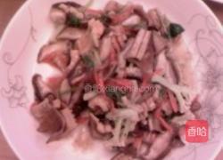 花菜炒鱿鱼干的做法图解5