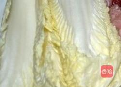 黄花菜白菜卷的做法图解2