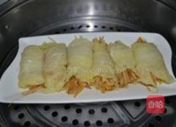 黄花菜白菜卷的做法图解5