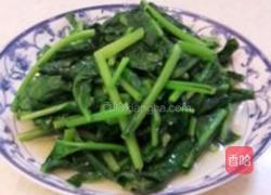 清炒萝卜叶的做法图解2