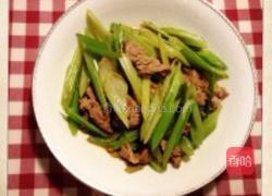 芹菜炒里脊的做法图解3