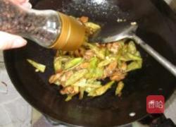 黑椒秋葵炒鸡肉的做法图解8