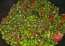 榄菜肉末青豆的做法图解3