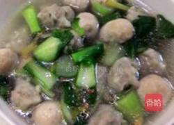 鱼丸肉丸青菜汤的做法图解3