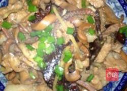 肉烧鱿鱼干的做法图解5