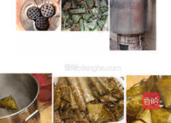 果蒸与咸肉粽子的做法图解17