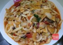 鸡肉酸菜炒面的做法图解5