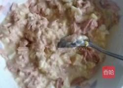 金枪鱼火腿三明治的做法图解2