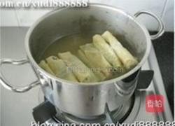鸡汁荠菜百叶包的做法图解5