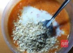 无油无面粉电饭煲木瓜燕麦蛋糕的做法图解3