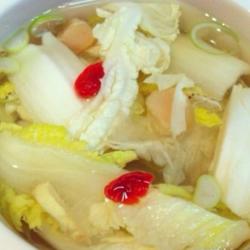 干贝菜心虾皮汤煲的做法[图]