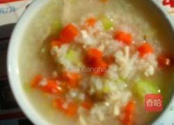 鸡肉蔬菜粥的做法图解6