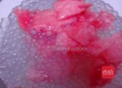 牛奶西瓜西米露的做法图解4