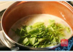 干贝菠菜粥的做法图解5