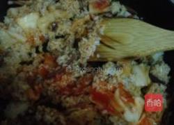 泡菜肥牛炒饭的做法图解4