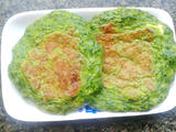 芹菜叶鸡蛋面饼