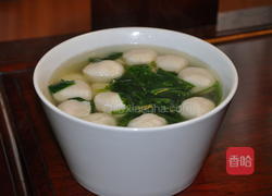 菠菜鱼丸汤的做法图解5