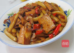 香干米虾炒粉条的做法图解7