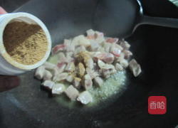 土豆鸡肉蘑菇焖饭的做法图解6