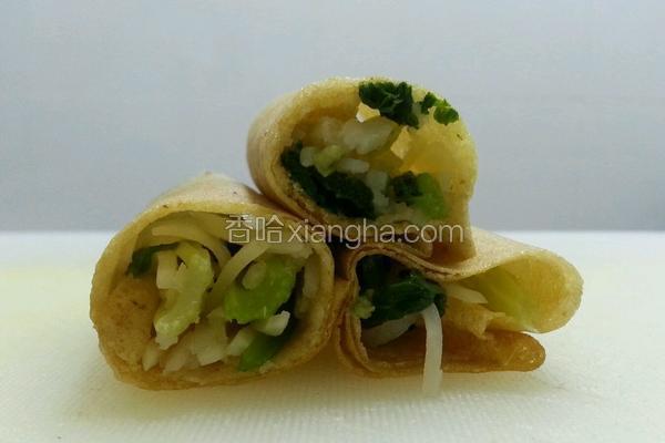 芹菜土豆丝卷饼