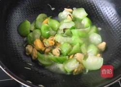 丝瓜炒贻贝的做法图解9