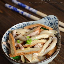 蘑菇炒香干的做法[图]