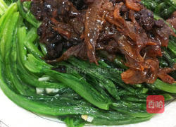 豆豉鲮鱼油麦菜的做法图解5