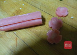 秋葵炒火腿的做法图解3
