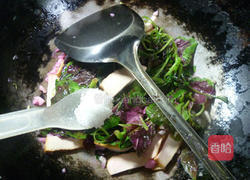 香干炒红苋菜的做法图解6