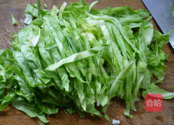 香干牛心菜炒米粉的做法图解4