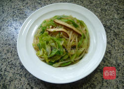 香干牛心菜炒米粉的做法图解13
