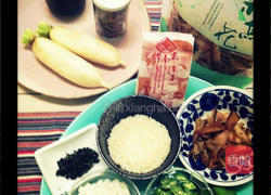 柴鱼茶泡饭的做法图解1