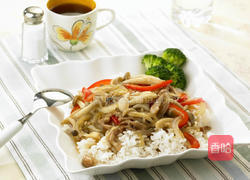 菇道双菇烩饭的做法图解4