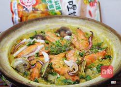 姜黄咖哩海鲜饭的做法图解6