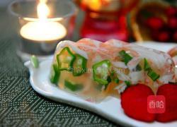 蟹肉秋葵寒天冻的做法图解4