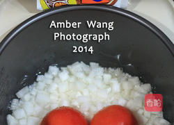 白玉咖哩番茄饭的做法图解1