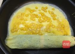 玉米芝士海苔蛋卷的做法图解3