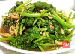 芥蓝菜炒肉丝的做法图解4