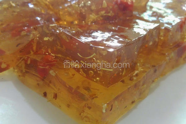 杞子桂花果冻的做法 菜谱 香哈网