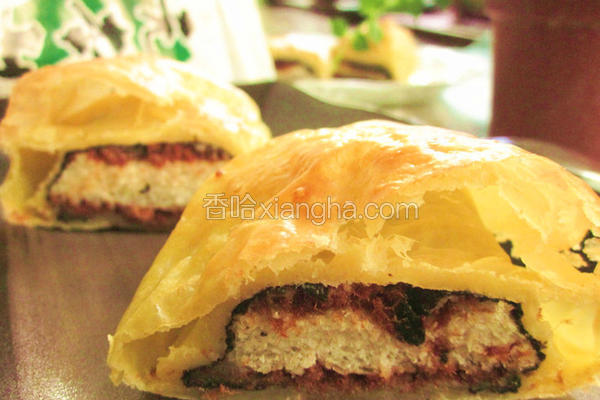 简易小点心-起酥肉松海苔包「元本山海苔」