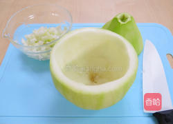 瓠瓜什锦茶碗蒸的做法图解2