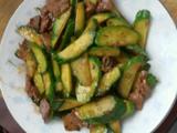 肉片炒黄瓜