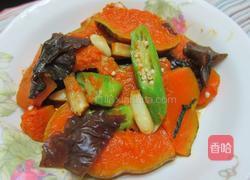 蒜粒炒南瓜的做法图解5