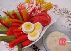 鲜虾蔬菜沙拉的做法图解6