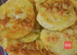 土豆泥虾仁火腿煎饼的做法图解6